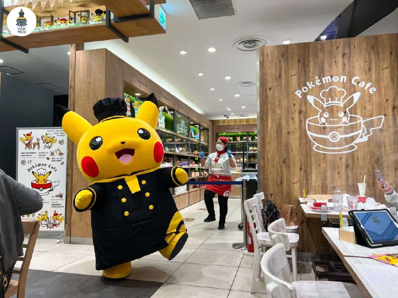 ร้านกาแฟธีมโปเกมอน คาเฟ่ในห้างไดมารุ ชินไซบาชิ